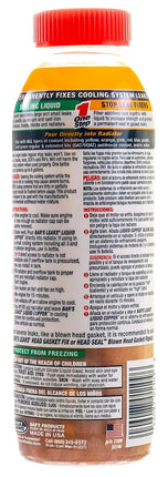 Bar's Leaks 1109 Block Gasket Liquid Copper Intake and Radiator Stop Leak 510ml 4 Pack