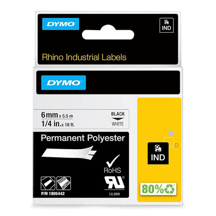 DYMO Rhino Industrial Permanent Polyester Labels |