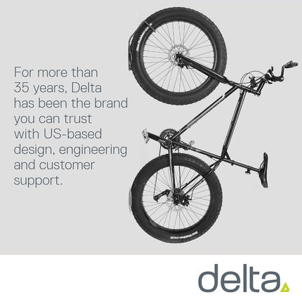 Delta Cycle Fat Tire Leonardo Wall Rack & Tray, Silver
