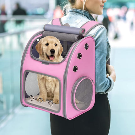 COVONO Expandable Cat Backpack Carrier, Portable Cat Backpack Up to 18 lbs
