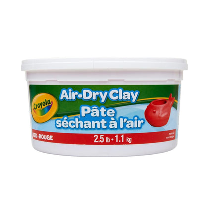 Crayola Pâte à modeler séchant à l'air, pot de 1,13 kg, rouge
