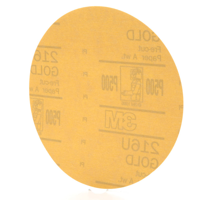 3M 00923 Hookit Gold 6" P600A Grit 216U Paper Disc