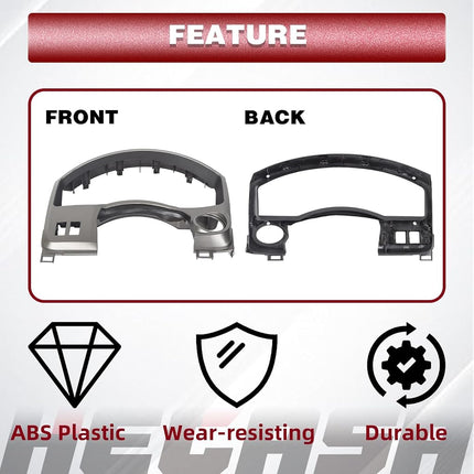 HECASA New Instrument Cluster Dashboard Dash Panel Gauge Cover Bezel Trim Compatible with Nissan 2004-2006 Titan Armada