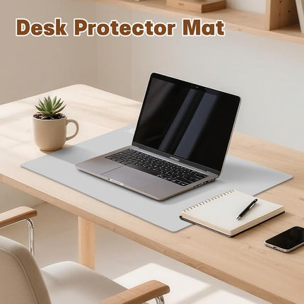Thick Silicone Counter Mat Large Set of 2, Heat Resistant Pad for Kitchen Table/Countertop Protector/Non Stick Pastry Baking Placemats, Silicone Mat for Crafts Kids (20×28, Gray)