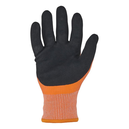 Ergodyne unisex adult ANSI A5 Coated Waterproof CR Gloves, Orange, X-Large Pack of 1 US, 7551