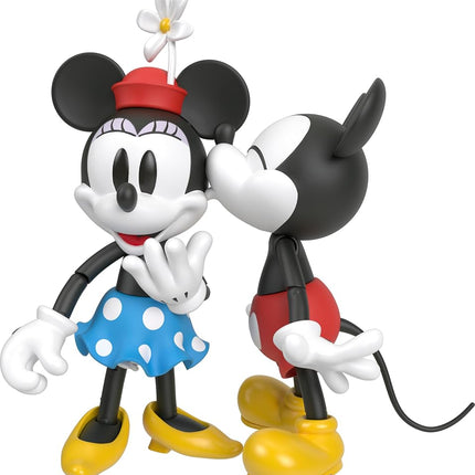 Mattel Disney 100 Collectible Action Figures Mickey and Minnie Mouse, Posable Characters, Swappable Head & Hands, Soft Good Elements