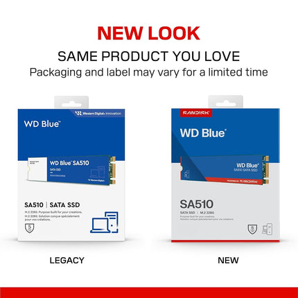 WD Blue SA510 1TB, M.2 SATA SSD, up to 560 MB/s, Includes Acronis True Image for Western Digital, Disk & Cloning Migration, Flexible backup & recovery, ransomware protection