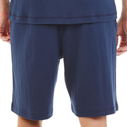 Nautica Men's Knit Sleep Short, Navy, Medium