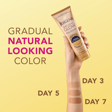 Jergens Natural Glow +FIRMING Daily Moisturizer for Body, Fair to Medium Skin Tones, 7.5 Ounces