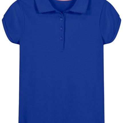Nautica Girls' School Uniform Short Sleeve Polo Sh