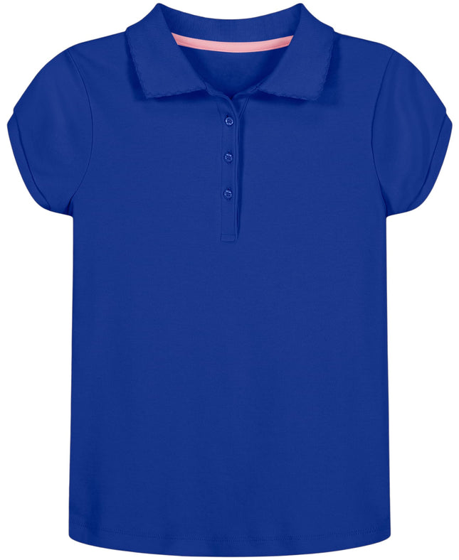 Nautica Girls' School Uniform Short Sleeve Polo Sh