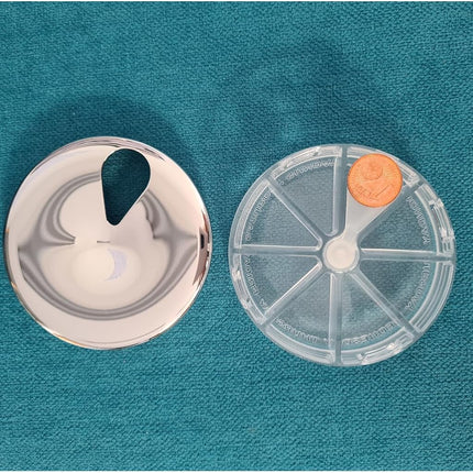 Alessi YoYo 3/4-inch (19-mm) BM08 Stainless Steel Pill Box