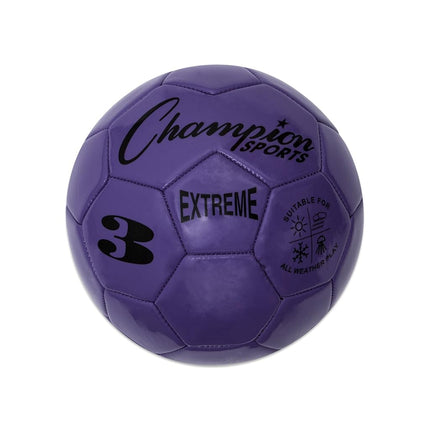 Champion Sports Extreme Series Size 3 Soccer Ball (Purple)
