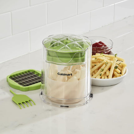 PrepExpress French Fry Cutter, Green & Clear