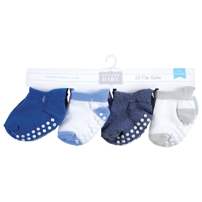 Hudson Baby Boys' 12-Pack Socks - blue/multi, 12 - 24 months