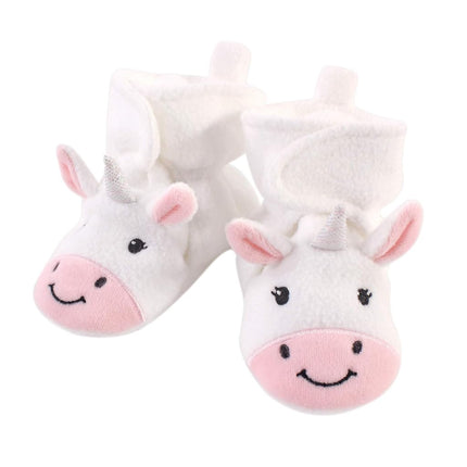 Patucos de forro polar acogedores Hudson Baby Unisex-Baby, Unicornio mágico, 0-6 meses