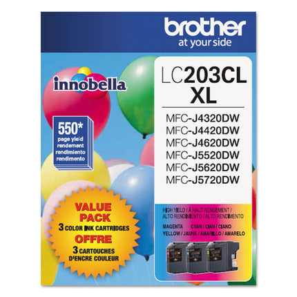 Brother Genuine High Yield Color Ink Cartridge, LC