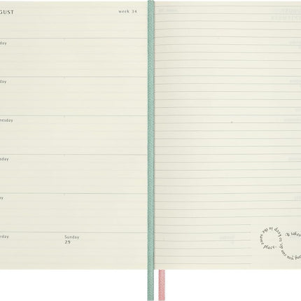 Moleskine - 2026-27- 18 Month Weekly Hard Cover Diary - Large - Alice in Wonderland