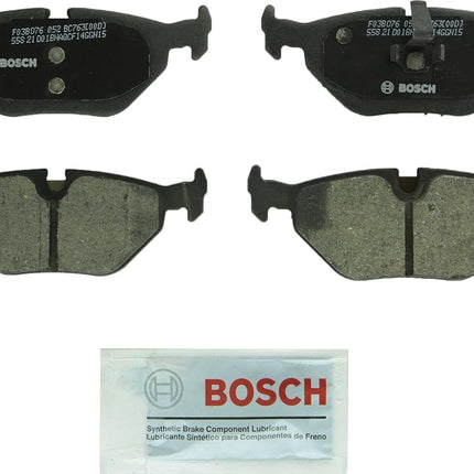 BOSCH BC763 QuietCast Premium Ceramic Disc Brake Pad Set - Compatible with Select BMW 318i, 318is, 323i, 325Ci, 325i, 325xi, Z4; Saab 9-5; REAR