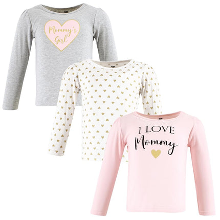 Hudson Baby T-shirts à manches longues bébé fille, Fille Maman, 6-12 mois