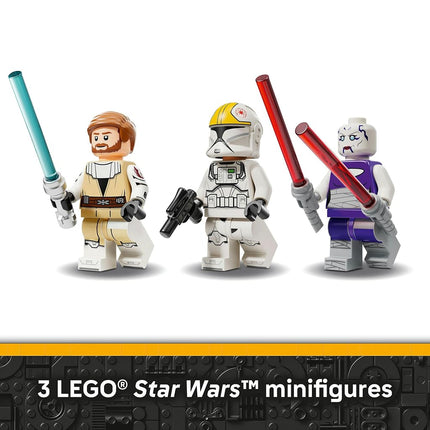 LEGO® Star Wars: The Clone Wars™ V-19 Torrent Starfighter 75432 Vehicle Set, Building Toy for Kids, Buildable Starship, 3 Characters, Blue and Red Lightsabers™, Toy Idea for Boys, Girls and Fans
