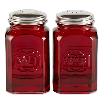 RSVP International Jumbo Retro Glass Salt & Pepper