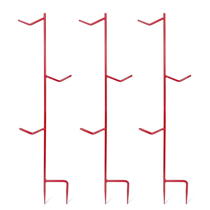 GoSports Outdoors High Caliber Tri-Tower Steel Clay Pigeon Holder – 3 Pack, Shooting Practice Clay Target Stands