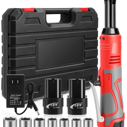 FAHKNS 18V Extended Cordless Ratchet Wrench 3/8 El