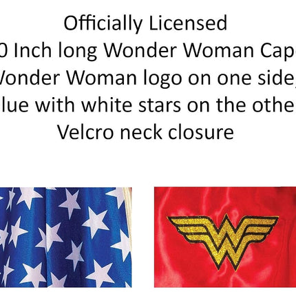 Rubies Costume Women's DC Comics Wonder Woman Deluxe 30-Inch Cape, Multi, One Size