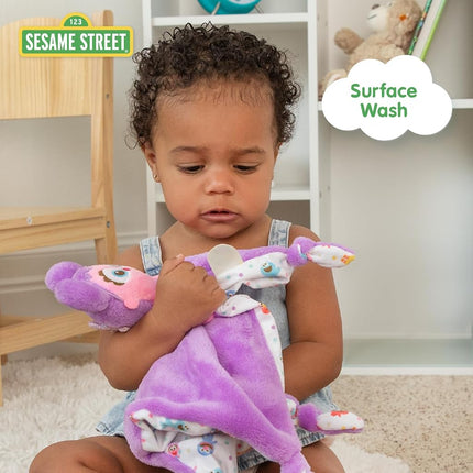 KIDS PREFERRED Sesame Street Abby Cadabby Blanky Made of Soft Material with Knotted Corners and Pacifer Loop for Babies and Infants