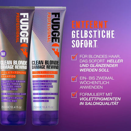 Fudge Clean Blonde Damage Rewind Conditioner, 1000 ml
