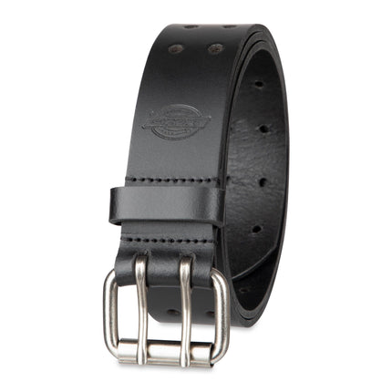 Dickies Men's Casual Double Pointed Belt, Black/Wh