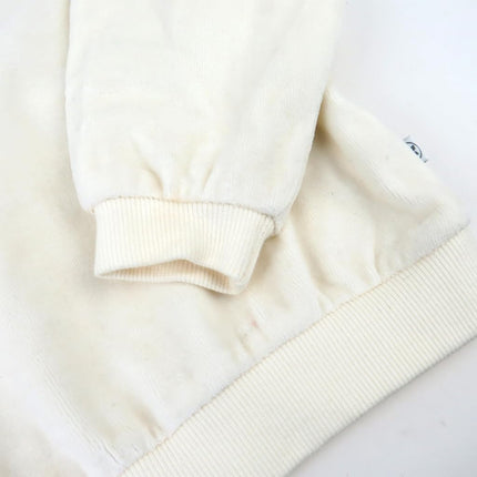 HonestBaby Velour Pullover Hoodie and Zip Front Sweatshirt and Jogger Sweatpants Set Baby, Toddler, Boys, Girls, Unisex, Winter White Ivory, 7 Years, Winter White Ivory, 7 Years
