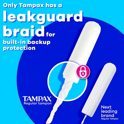 Tampax Pearl Plastic Tampons Multipack, 204 Count