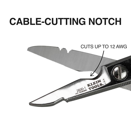 All-Purpose Electrician's Scissors Klein Tools 26001, Yellow