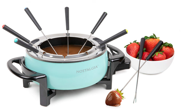 Nostalgia Electric Fondue Pot, 12-Cup, Fondue Mach