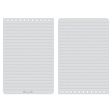 Rite in the Rain Weatherproof Top Spiral Notebook, 4" x 6", Orange Cover, Universal Pattern, 6 Pack (No. OR46L6)