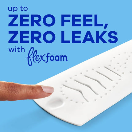Always Infinity FlexFoam Pads for Women, Size 2, Heavy Pad with Wings, Unscented, 96 Count