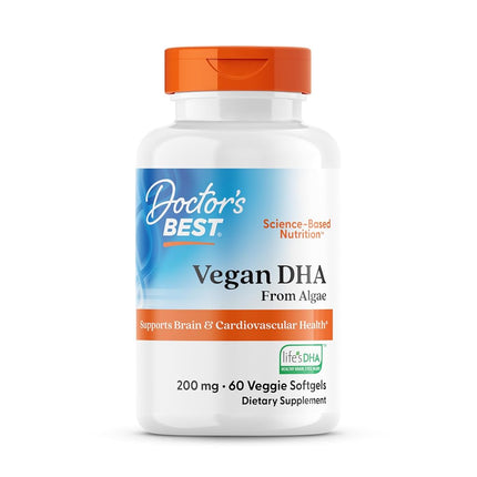 Doctor's Best Vegetarian DHA From Algae, Non-GMO, 