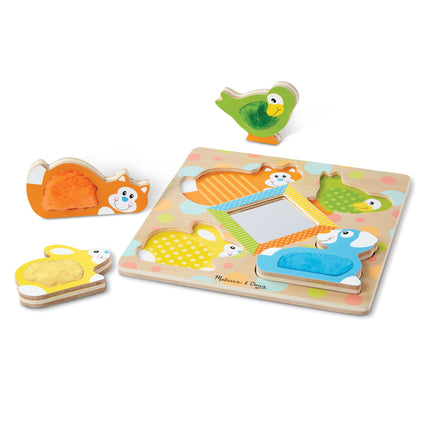 Melissa & Doug 1898 Rompecabezas Toca y Siente "Peek-a-Boo"