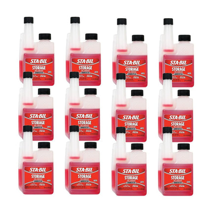 STA-BIL Storage Fuel Stabilizer | Keeps Fuel Fresh for 24 Months, Prevents Corrosion, Gasoline Treatment Additive that Protects System, Gas Stabilizer for Storage, 8 oz (12 Pack)