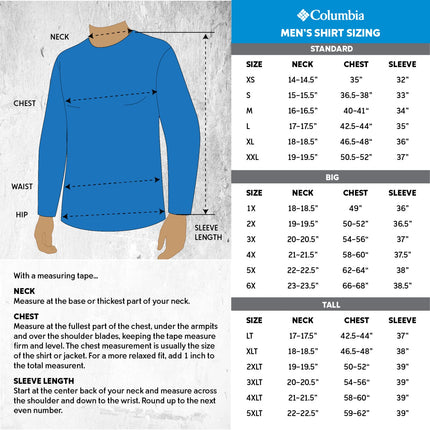 Chemise à manches longues Tamiami II Columbia pour homme, noire - Taille L