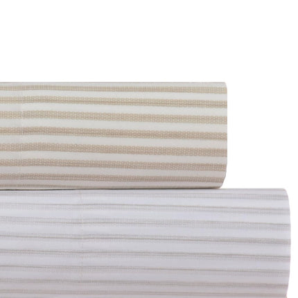 Tommy Bahama Sheet Set-100, Crisp & Cool, Lightweight & Moisture-Wicking Bedding, Cotton, Paloma Beach Grey, King