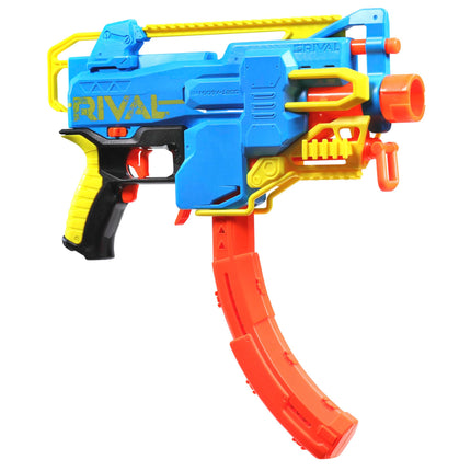 Lanzador Motorizado Nerf Rival Challenger MXXIV-1200, Cargador Curvo de 12 Balas, 18 Balas Nerf Rival Accu-Rounds, Regalos para Adolescentes