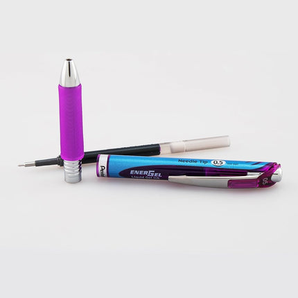 Pentel EnerGel Xm BLN75 0.5mm Violet (Pack of 12)