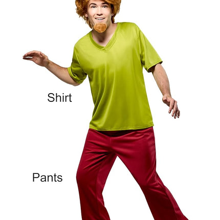 Rubies Official Shaggy Costume, Scooby-Doo Mystery Inc, Mens Standard Size,Green/Dark Brown Halloween