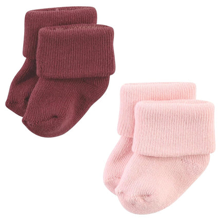 Hudson Baby Calcetines de Felpa y Algodón Ricos para Bebé Unisex Recién Nacido, Rosa Liso Neutro, 6-12 Meses, Rosa Liso Neutro, 6-12 Meses