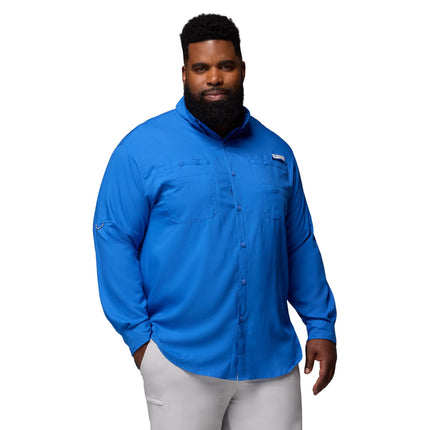 Camisa de manga larga Tamiami 2 de Columbia para hombre, camisa de manga larga, azul vívido, pequeña