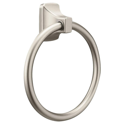 Moen P5860BN Donner Contemporary Towel Ring, Brush