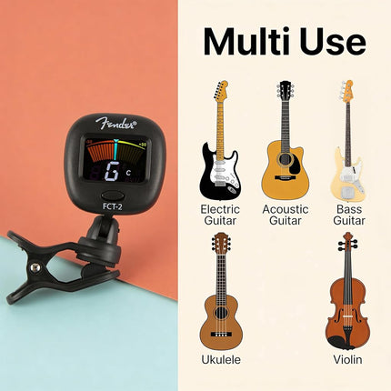 Afinador de clip profesional Fender FCT-2